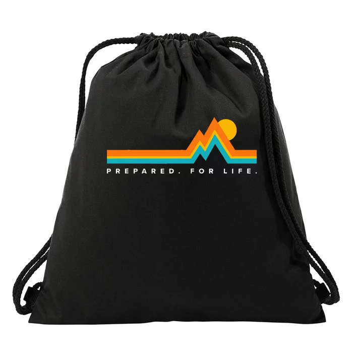 Prepared For Lifemountains Drawstring Bag