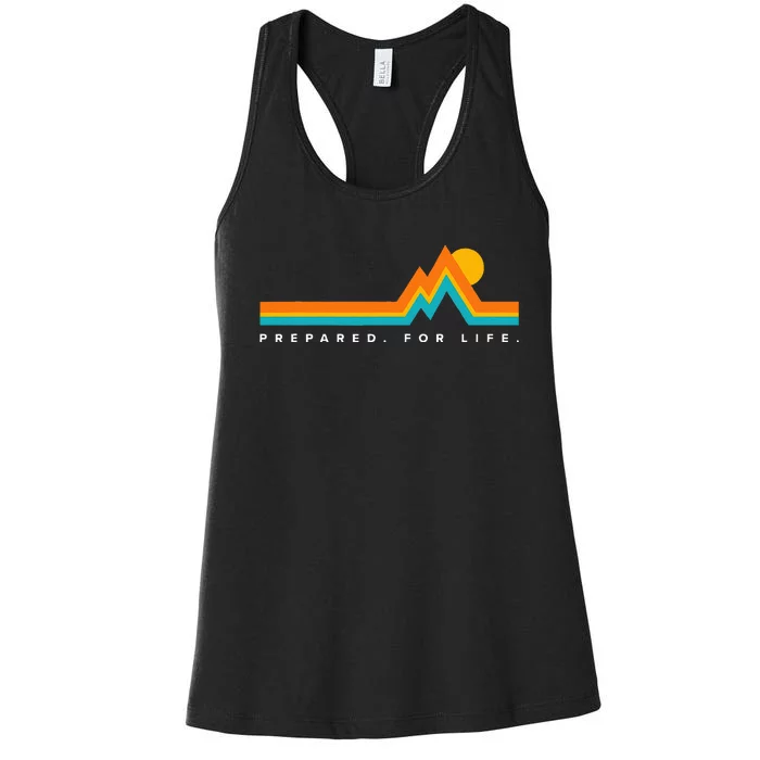 Prepared For Lifemountains Women's Racerback Tank