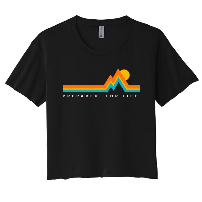 Prepared For Lifemountains Women's Crop Top Tee