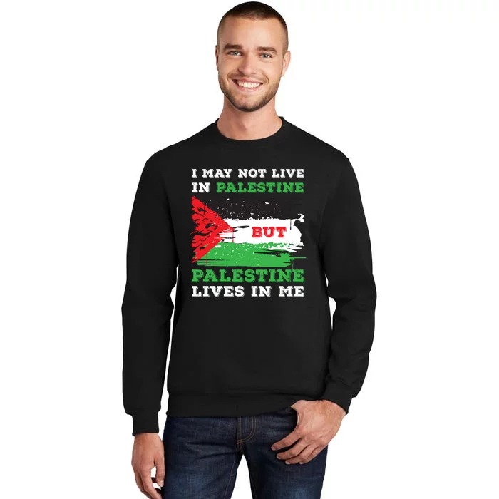 Palestine Flag Lives In Me. Free Palestine Gaza Palestinians Sweatshirt