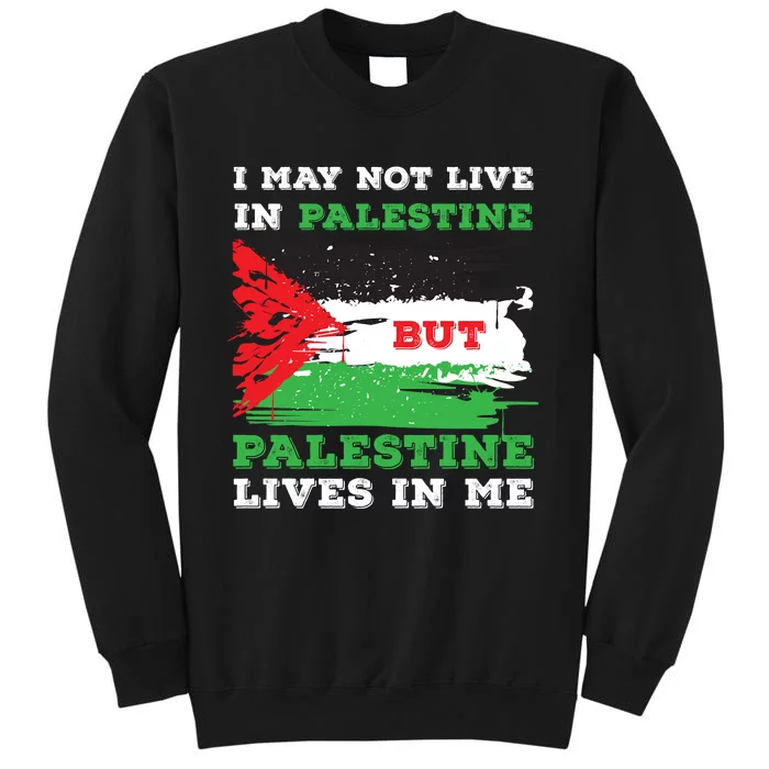 Palestine Flag Lives In Me. Free Palestine Gaza Palestinians Sweatshirt