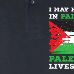 Palestine Flag Lives In Me. Free Palestine Gaza Palestinians Softstyle Adult Sport Polo