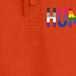 Pride Flags Lgbtq That Says Hu Gift Dry Zone Grid Performance Polo