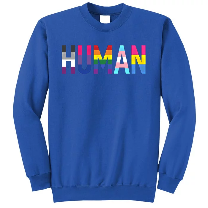 Pride Flags Lgbtq That Says Hu Gift Tall Sweatshirt