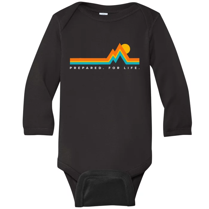 Prepared For Lifemountains Baby Long Sleeve Bodysuit