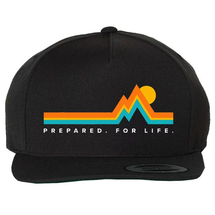 Prepared For Lifemountains Wool Snapback Cap