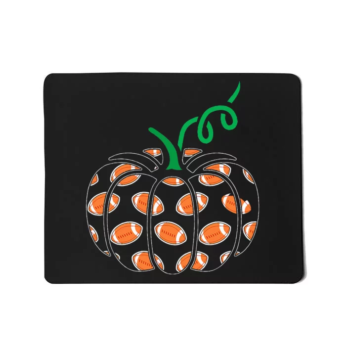 Pumpkin Football Lazy Halloween Costume Cool Sport Mousepad