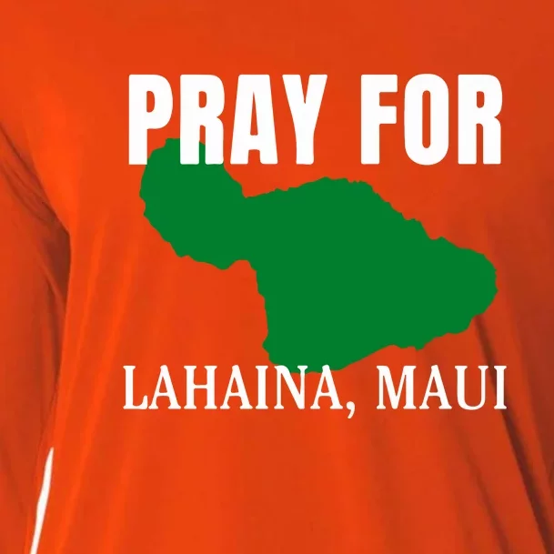 Pray For Lahaina Wildfire Support Gift Cooling Performance Long Sleeve Crew