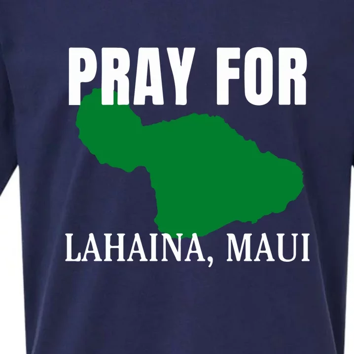 Pray For Lahaina Wildfire Support Gift Sueded Cloud Jersey T-Shirt