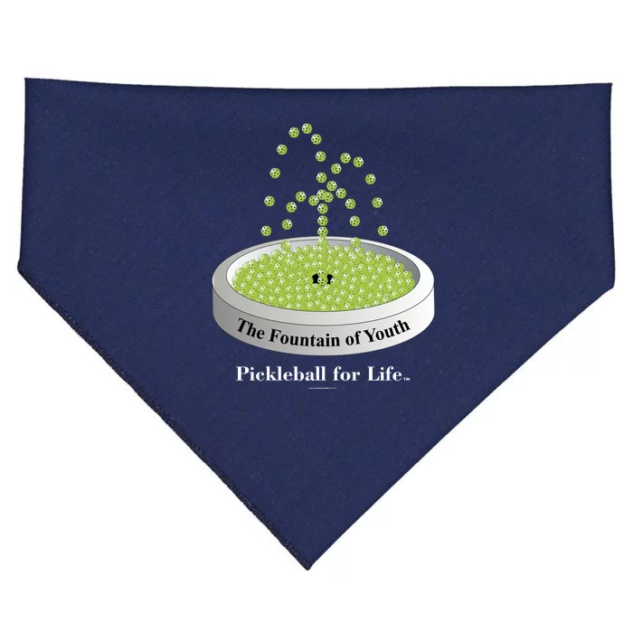 Pickleball For Life Fountain Green USA-Made Doggie Bandana