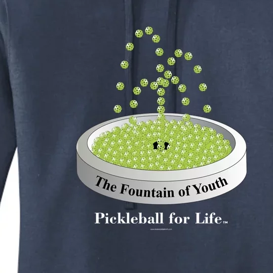 Pickleball For Life Fountain Green Women's Pullover Hoodie