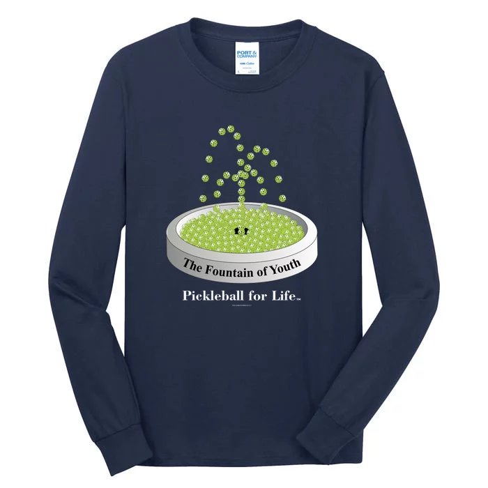 Pickleball For Life Fountain Green Tall Long Sleeve T-Shirt