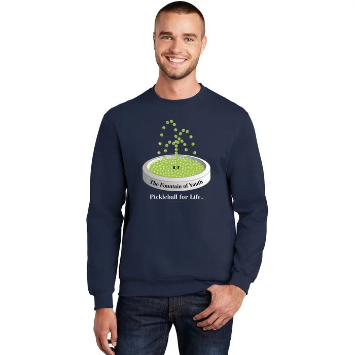 Pickleball For Life Fountain Green Tall Sweatshirt