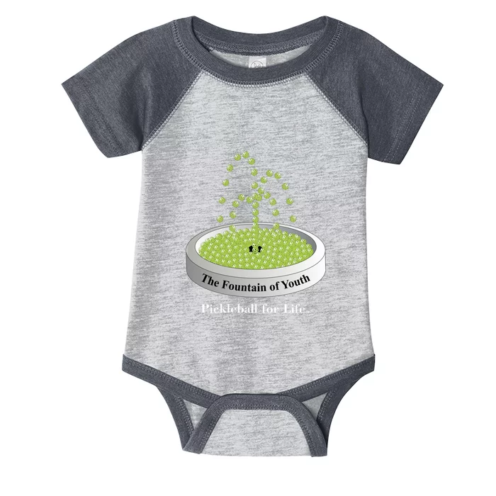 Pickleball For Life Fountain Green Infant Baby Jersey Bodysuit