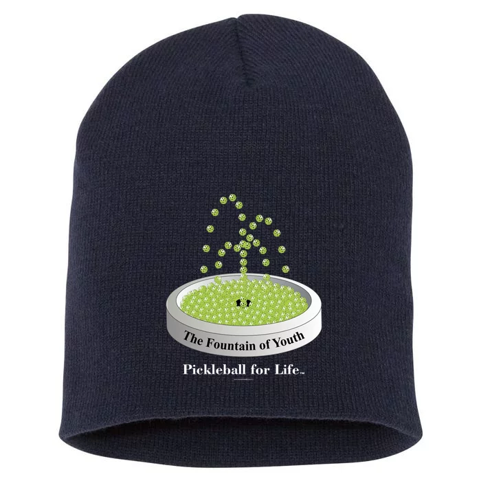 Pickleball For Life Fountain Green Short Acrylic Beanie