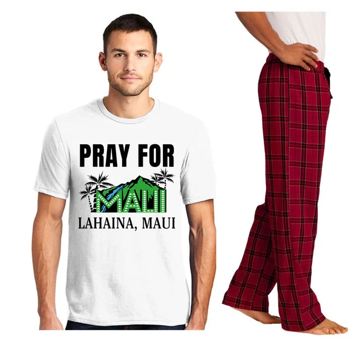 Pray For Lahaina Maui Hawaii Strong Wildfire Support Pajama Set