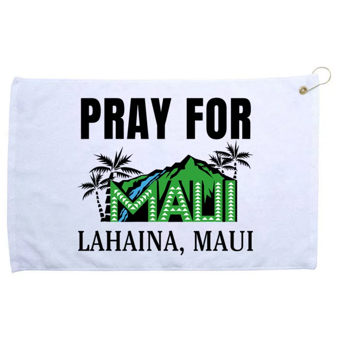 Pray For Lahaina Maui Hawaii Strong Wildfire Support  Strong Maui Grommeted Golf Towel