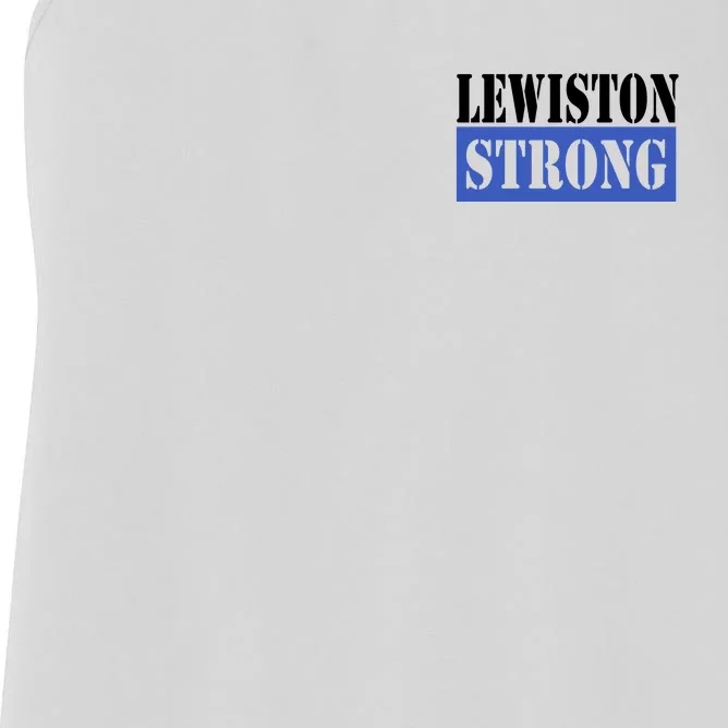 Pray For Lewiston Strong Women's Racerback Tank