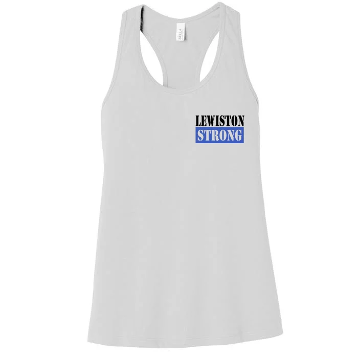 Pray For Lewiston Strong Women's Racerback Tank