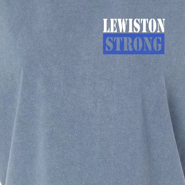 Pray For Lewiston Strong Maine State Garment-Dyed Women's Muscle Tee