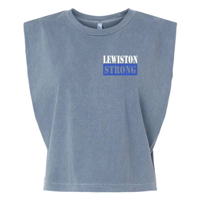 Pray For Lewiston Strong Maine State Garment-Dyed Women's Muscle Tee