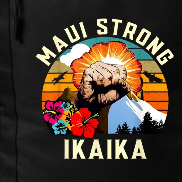 Pray For Maui Hawaii Strong Tee Apparel Matching Family Daily Commute Backpack