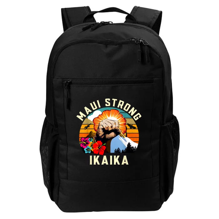 Pray For Maui Hawaii Strong Tee Apparel Matching Family Daily Commute Backpack