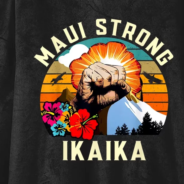 Pray For Maui Hawaii Strong Tee Apparel Matching Family Hooded Wearable Blanket