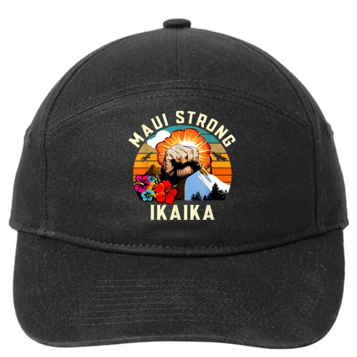 Pray For Maui Hawaii Strong Tee Apparel Matching Family 7-Panel Snapback Hat