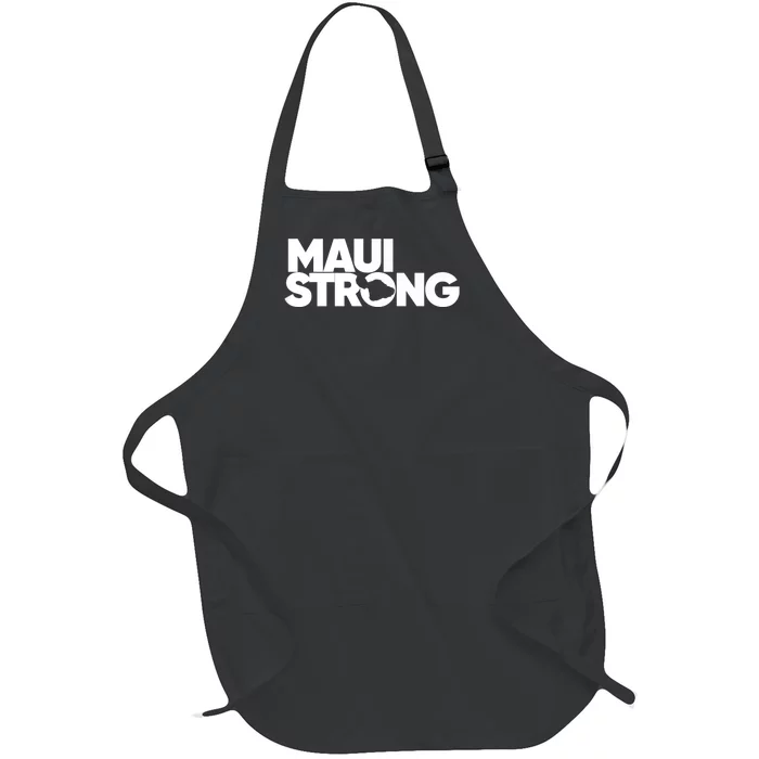 Pray For Maui Hawaii Strong Full-Length Apron With Pocket