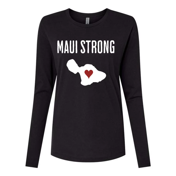 Pray For Maui Hawaii Strong Womens Cotton Relaxed Long Sleeve T-Shirt