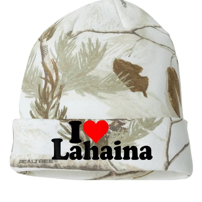 Pray For Maui Hawaii Strong I Love Heart Lahaina Kati - 12in Camo Beanie