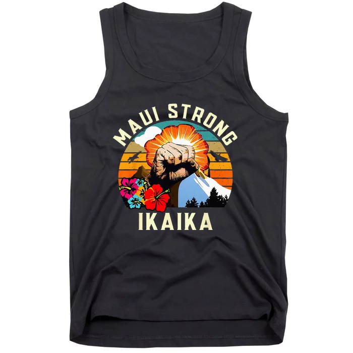 Pray For Maui Hawaii Strong Tee Apparel Matching Family Tank Top