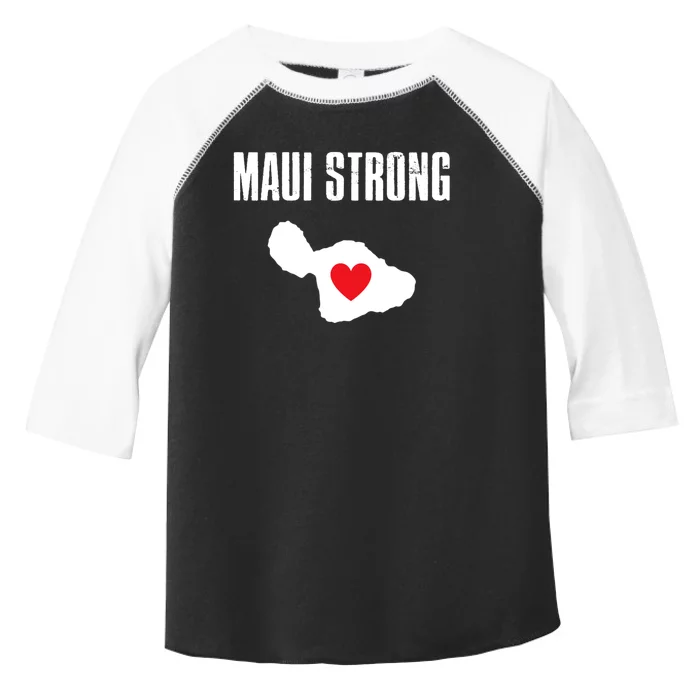 Pray For Maui Hawaii Strong Toddler Fine Jersey T-Shirt