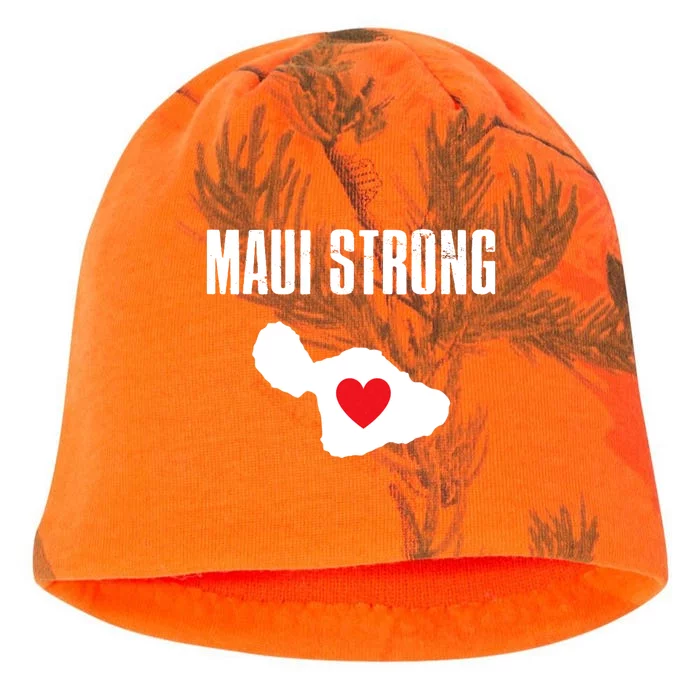 Pray For Maui Hawaii Strong Kati - Camo Knit Beanie