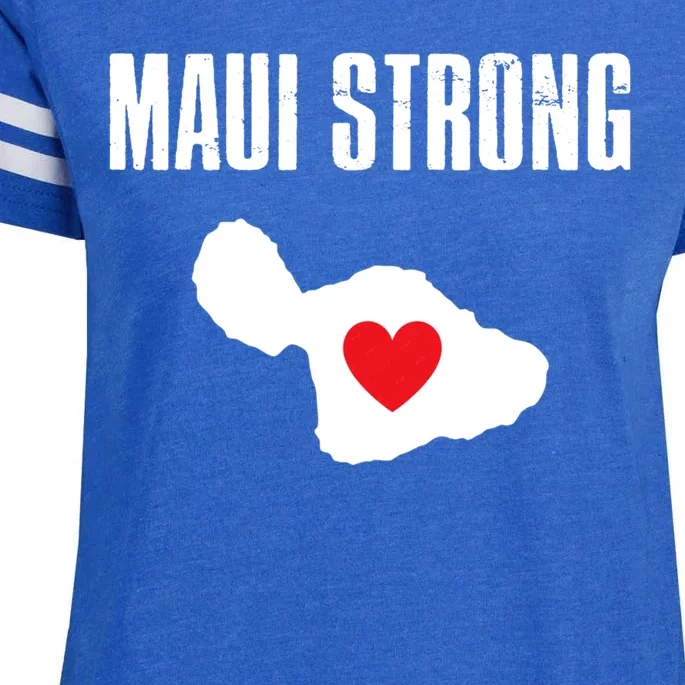 Pray For Maui Hawaii Strong Enza Ladies Jersey Football T-Shirt