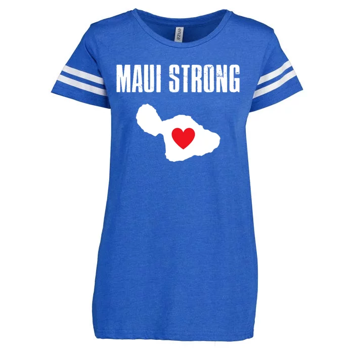 Pray For Maui Hawaii Strong Enza Ladies Jersey Football T-Shirt