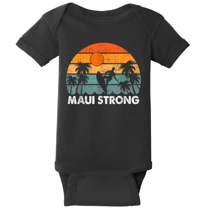 Pray For Maui Hawaii Strong Maui Baby Bodysuit