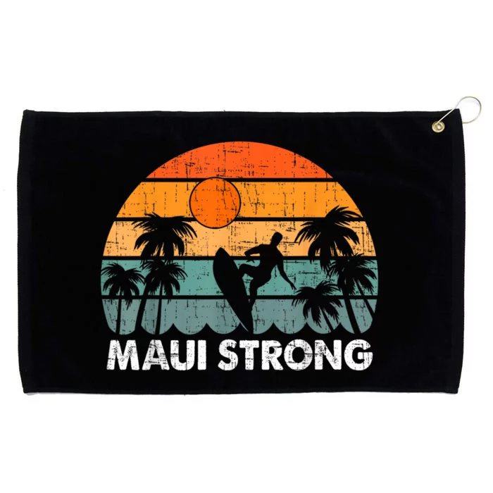 Pray For Maui Hawaii Strong Maui Grommeted Golf Towel