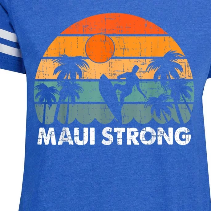 Pray For Maui Hawaii Strong Maui Enza Ladies Jersey Football T-Shirt