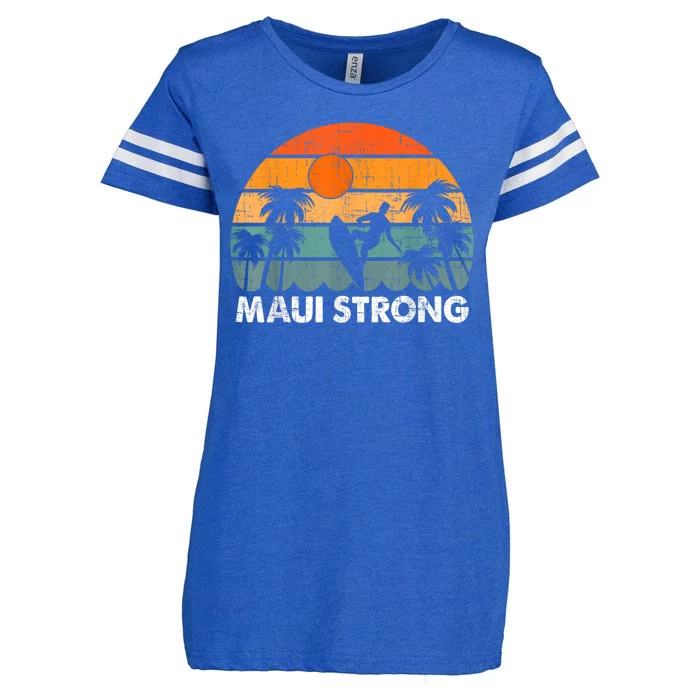 Pray For Maui Hawaii Strong Maui Enza Ladies Jersey Football T-Shirt