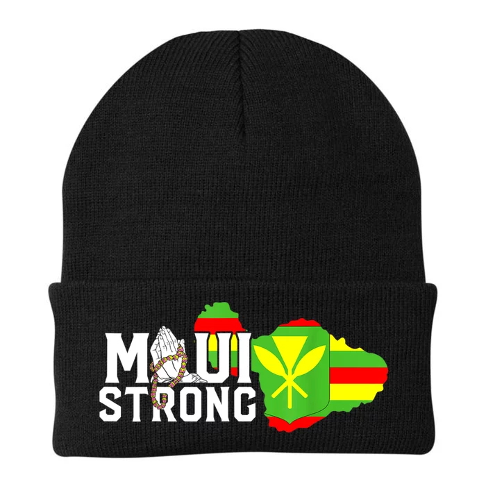 Pray For Maui Hawaii Strong Knit Cap Winter Beanie