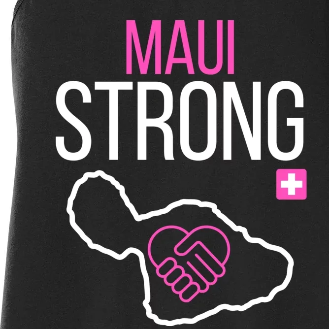 Pray For Maui Hawaii Strong Women's Racerback Tank