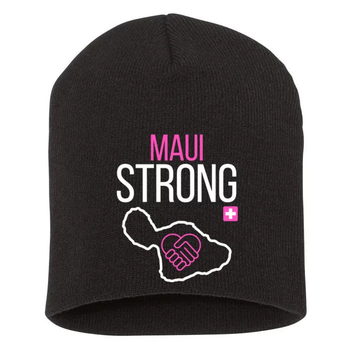 Pray For Maui Hawaii Strong Short Acrylic Beanie