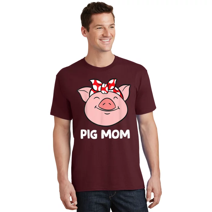 Pig Farmer Mom Love Pigs Pig Mom Funny Pigs T-Shirt