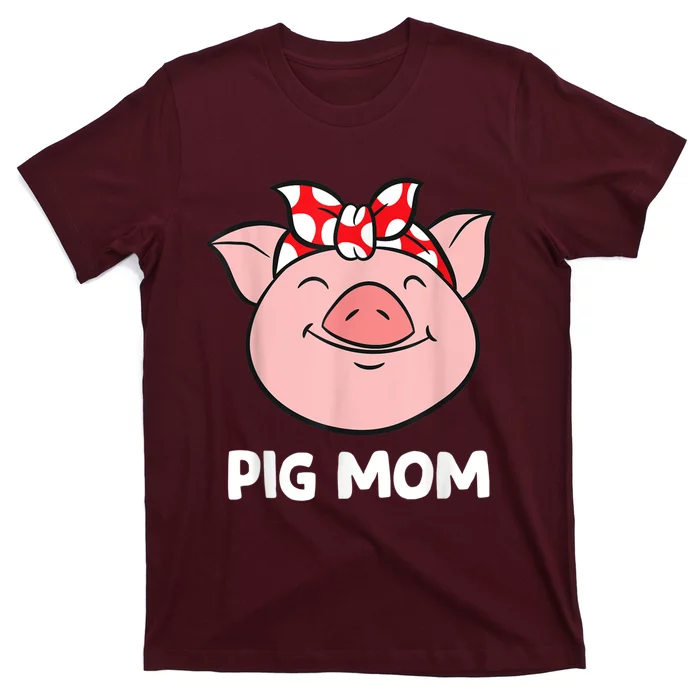 Pig Farmer Mom Love Pigs Pig Mom Funny Pigs T-Shirt