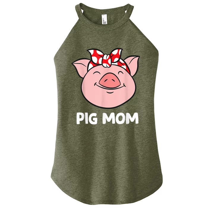 Pig Farmer Mom Love Pigs Pig Mom Funny Pigs Women’s Perfect Tri Rocker Tank