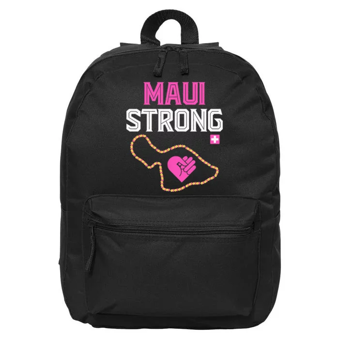 Pray For Maui Hawaii Strong 16 in Basic Backpack