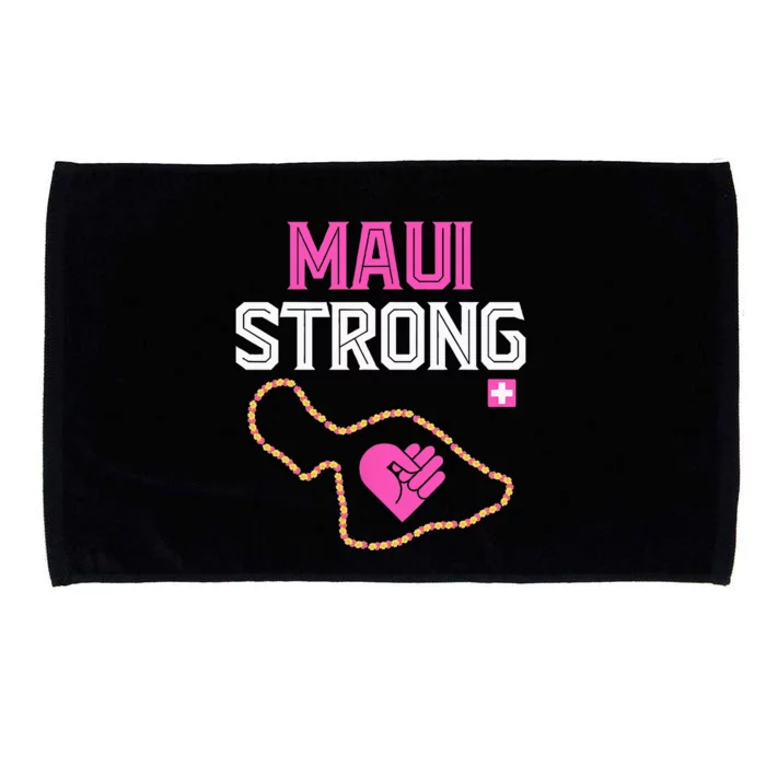 Pray For Maui Hawaii Strong Microfiber Hand Towel