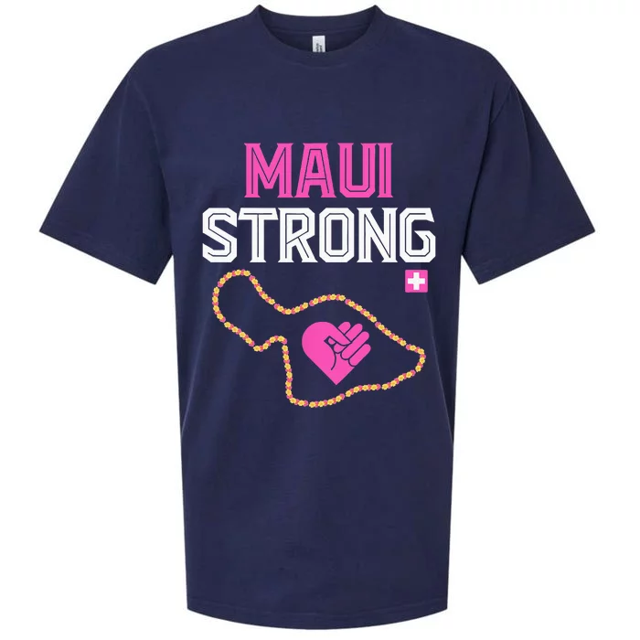 Pray For Maui Hawaii Strong Sueded Cloud Jersey T-Shirt